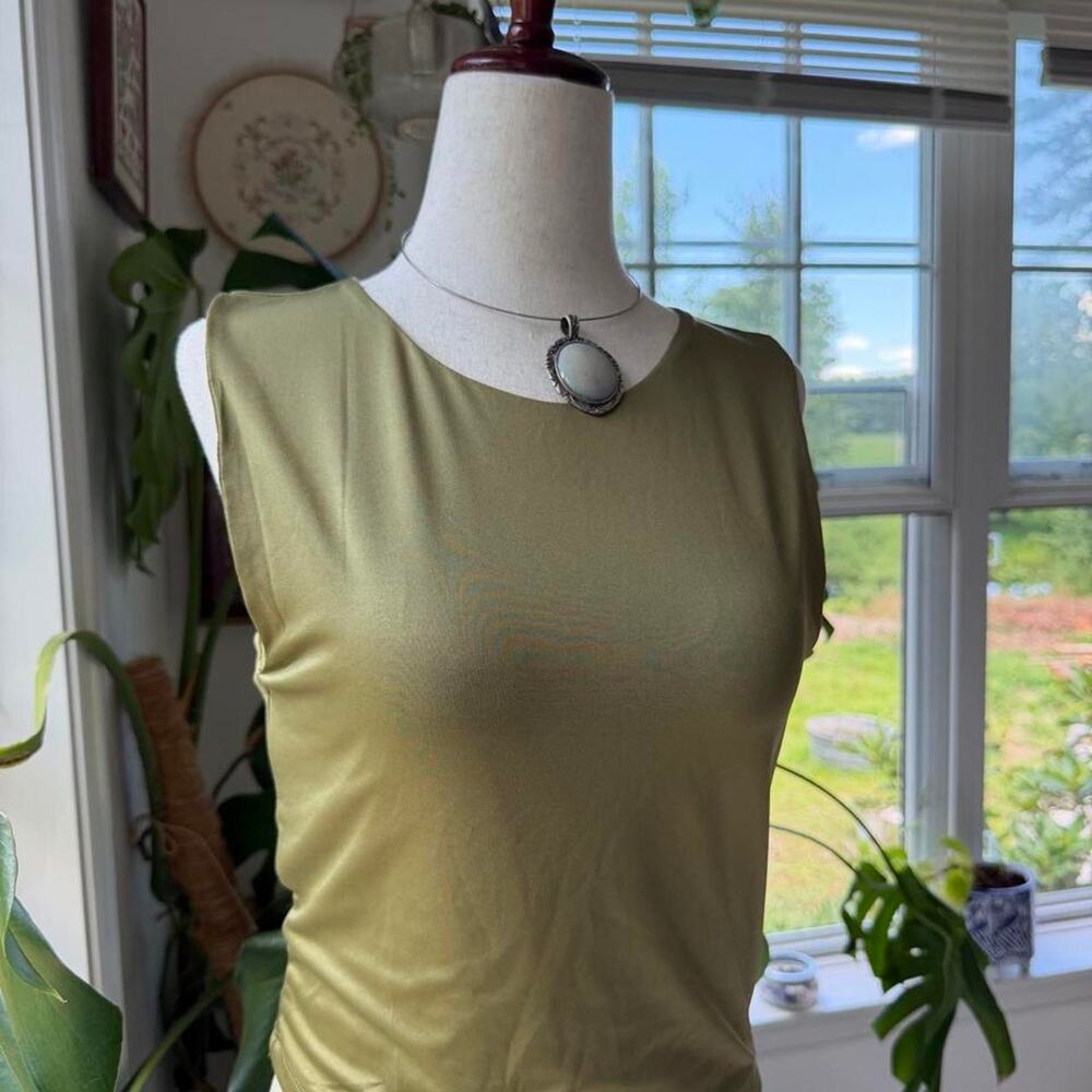 The Workshop Olive Green Tank Top Large